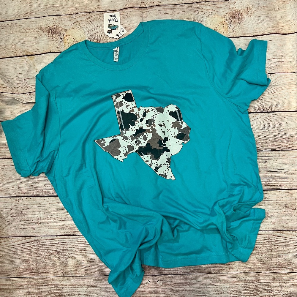 Texas Cow Print T-Shirt